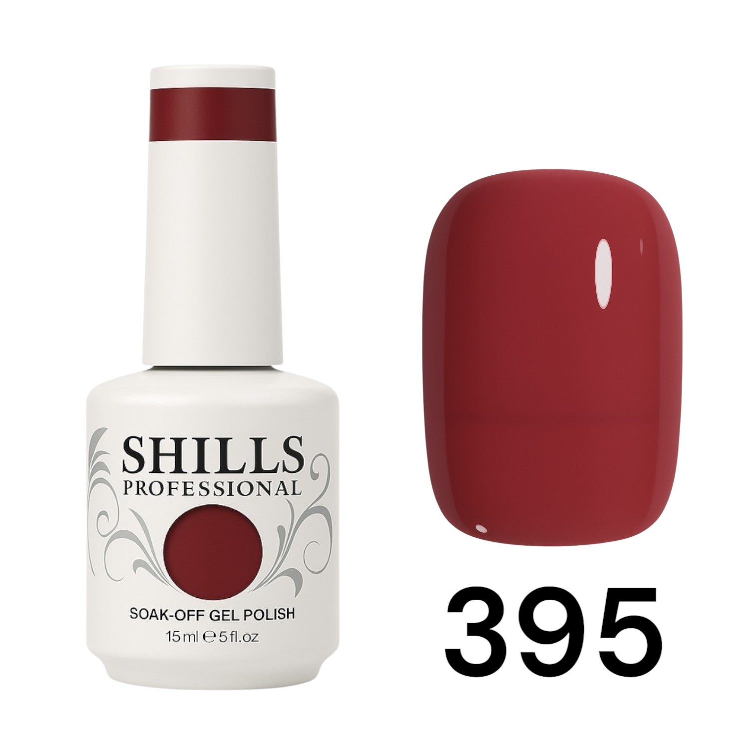 Shills Professional Jelly Gel Polish – Sheer Tint Finish, Glossy Translucent Colors for Nail Art (Shade-395)