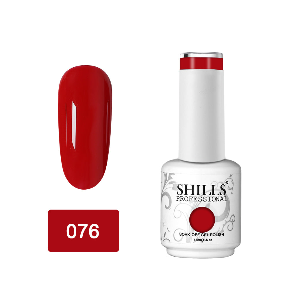 Shills Professional Gel Polish 15ml Long-Lasting UV/LED Soak-Off Nail Gel Color for Salon & Home Use (Shade - 76)