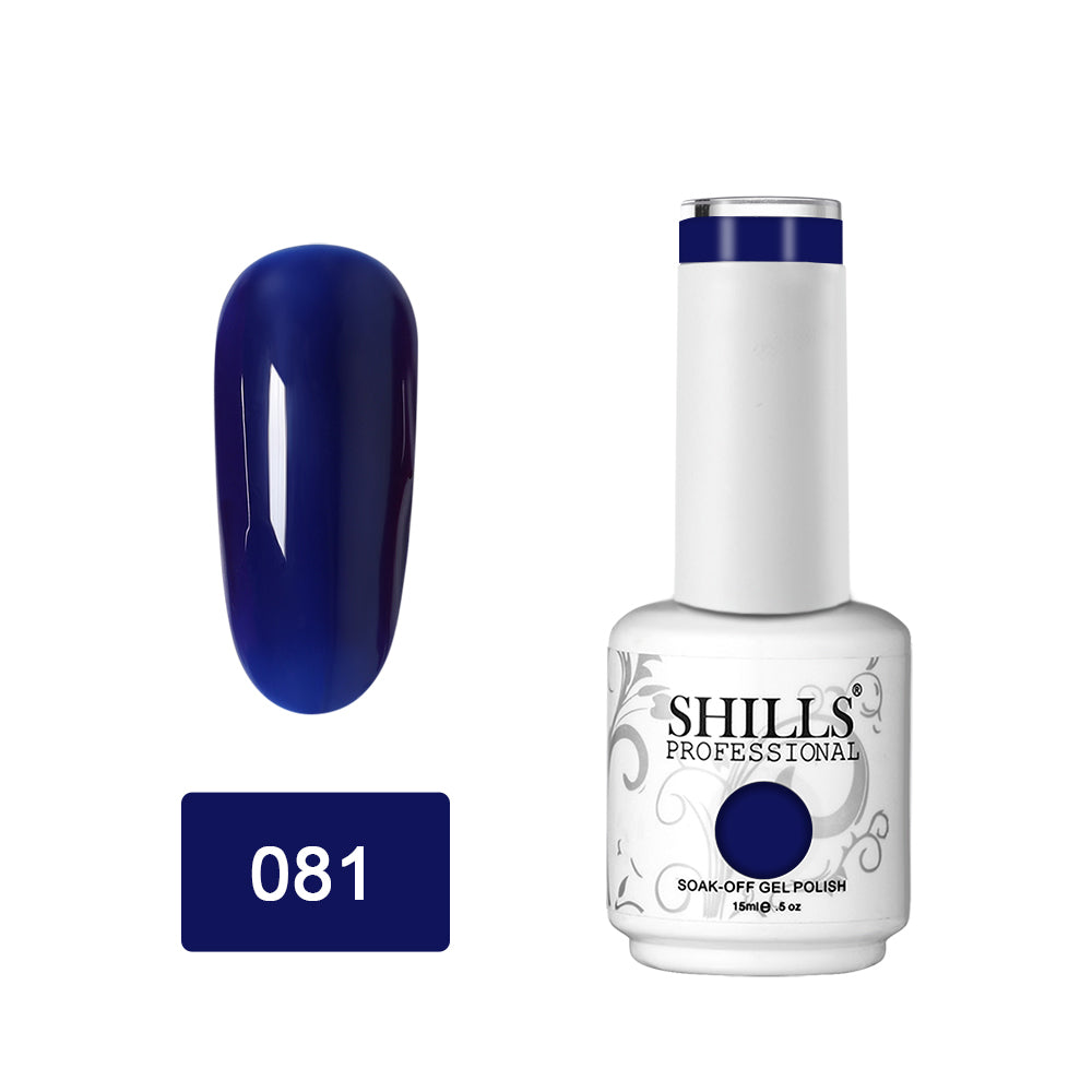 Shills Professional Gel Polish 15ml Long-Lasting UV/LED Soak-Off Nail Gel Color for Salon & Home Use (Shade - 81)