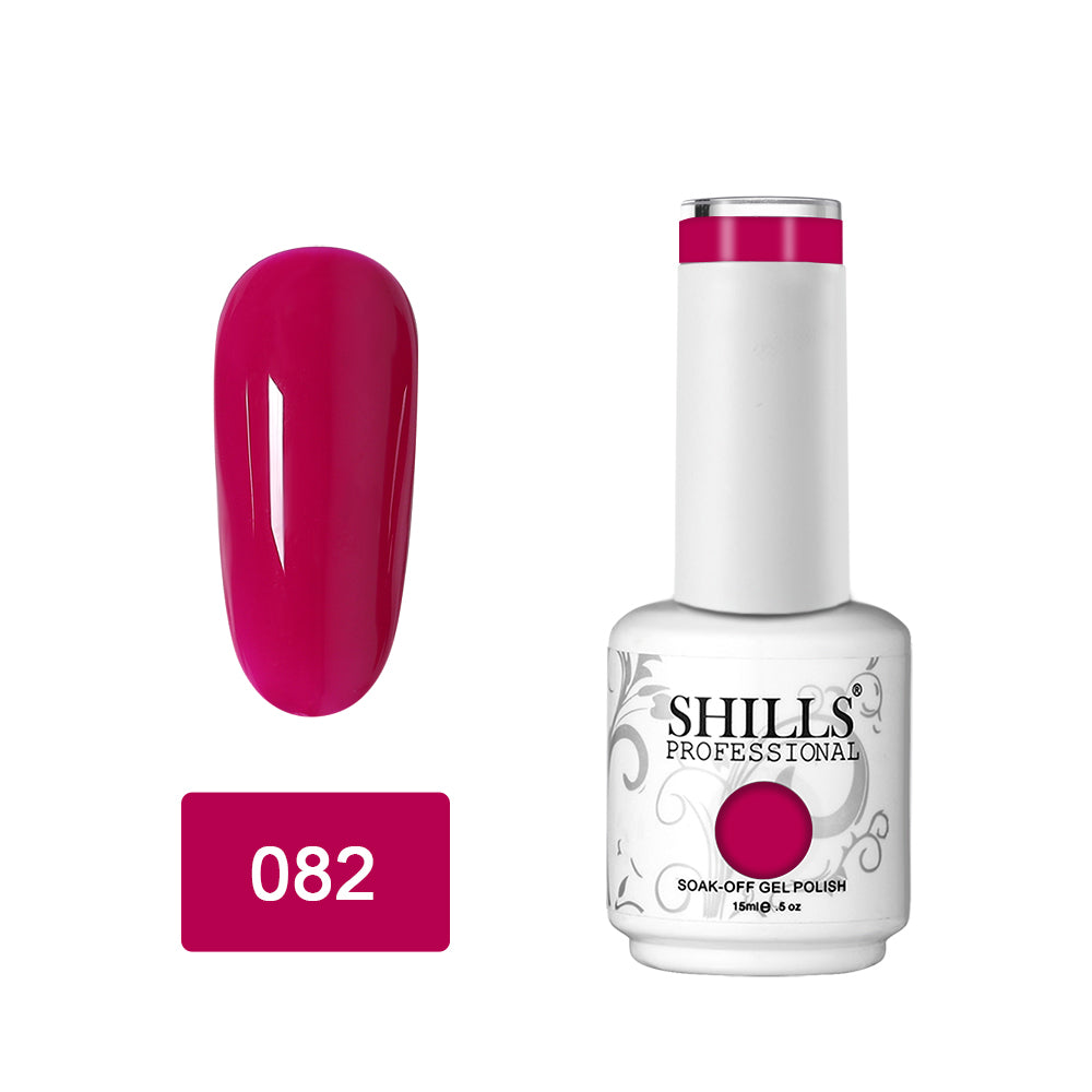 Shills Professional Gel Polish 15ml Long-Lasting UV/LED Soak-Off Nail Gel Color for Salon & Home Use (Shade - 82)