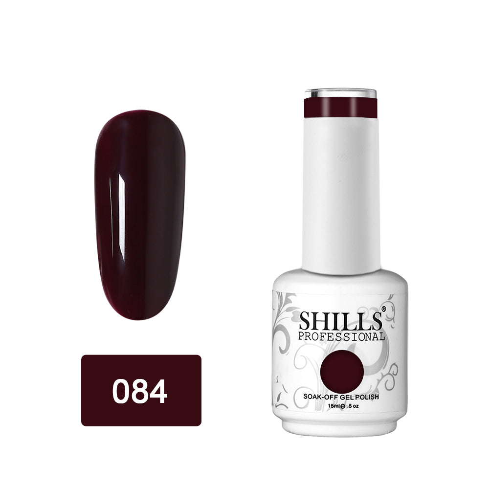 Shills Professional Gel Polish 15ml Long-Lasting UV/LED Soak-Off Nail Gel Color for Salon & Home Use (Shade - 84)