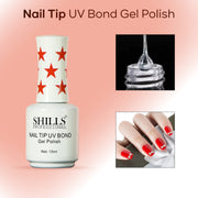 Shills Professional Nail Tip UV Bond – Strong Adhesive for Acrylic & Gel Nail Extensions | Quick-Cure Nail Glue for Long-Lasting Wear