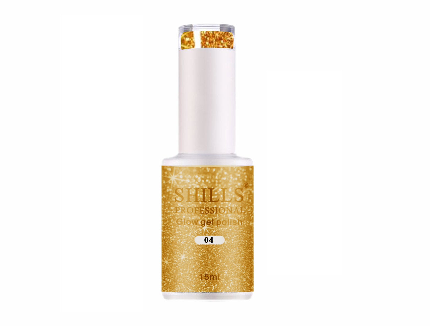 Shills Professional Reflective Gel Polish – Glitter Flash Gel for Sparkling Nail Art | Long-Lasting Soak-Off UV LED Gel (Shade-04)