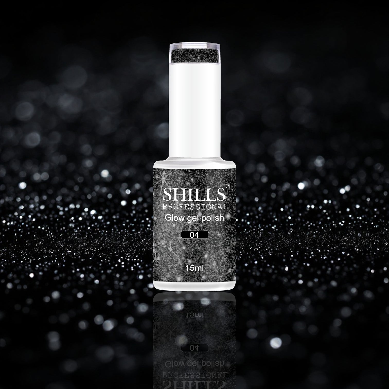 Shills Professional Reflective Gel Polish – Glitter Flash Gel for Sparkling Nail Art | Long-Lasting Soak-Off UV LED Gel (Shade-05)