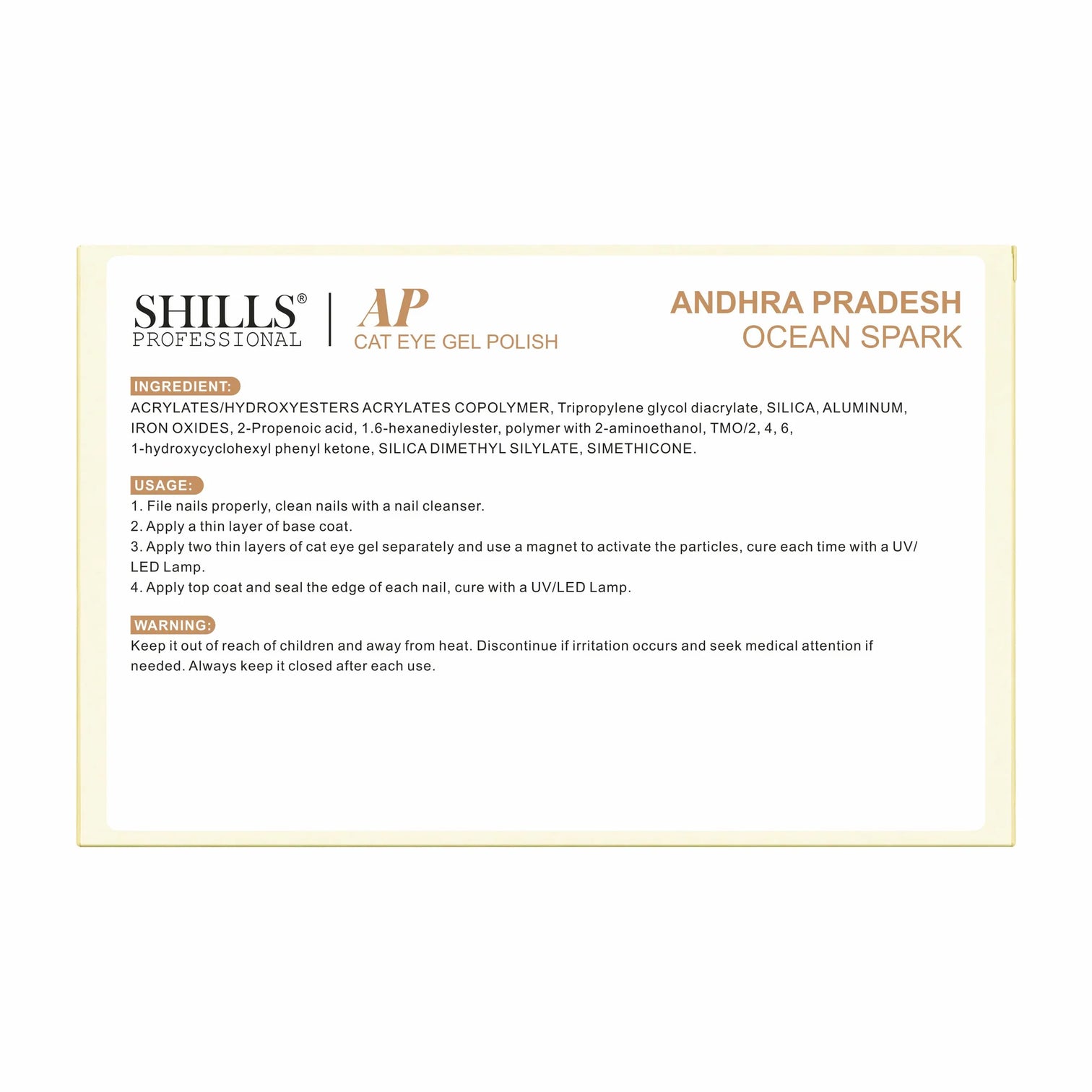 Shills Professional 4 Pcs Cat Eye Gel Polish Set – Andhra Pradesh Ocean Spark