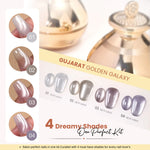 image, Shills Professional 4 Pcs Cat Eye Gel Polish Set – Gujarat Golden Galaxy
