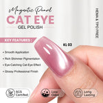 image, Shills Professional 4 Pcs Cat Eye Gel Polish Set – Kerala Emerald Wave
