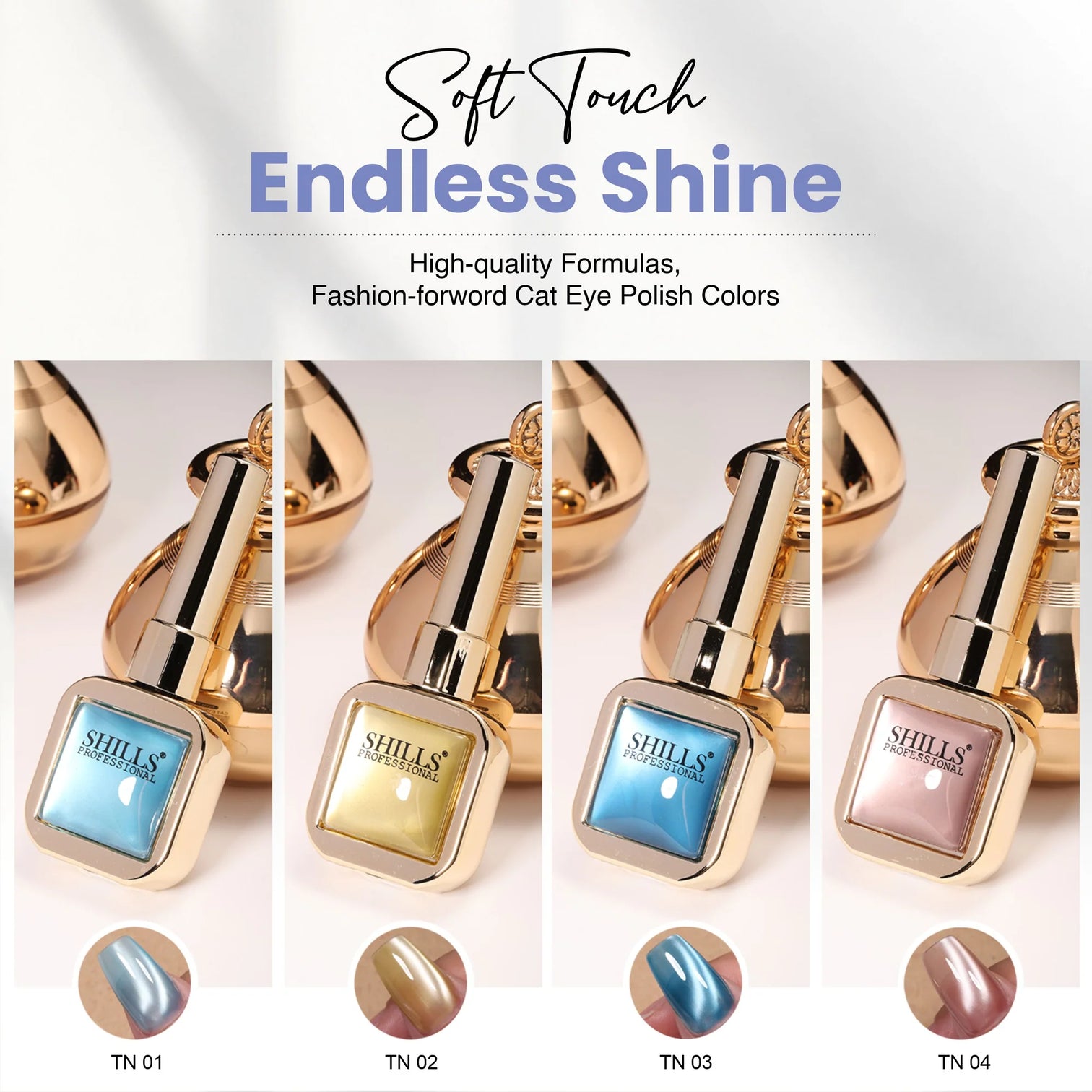 Shills Professional 4 Pcs Cat Eye Gel Polish Set – Tamil Nadu Twilight