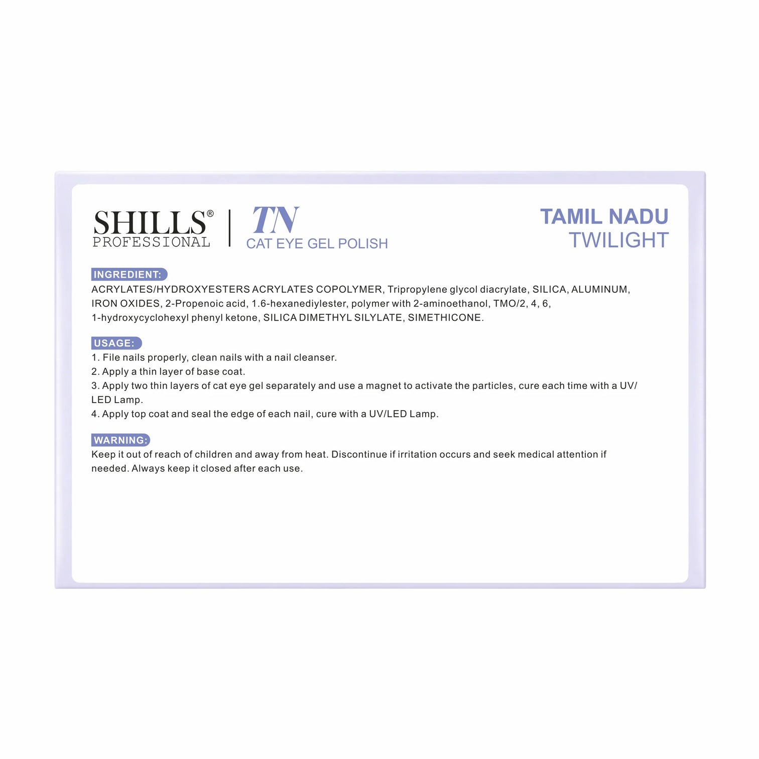 Shills Professional 4 Pcs Cat Eye Gel Polish Set – Tamil Nadu Twilight