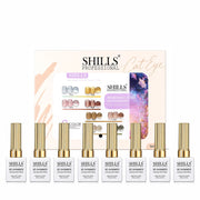 Shills Professional 9D Shimmer Cat Eye Gel Polish Set | 8 Colors x 10ml