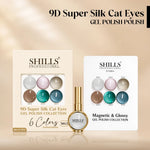 image, Shills Professional 9D Super Silk Cat Eye Gel Polish Collection MG05 | 6 Colors (10ml Each)