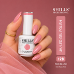 image, Shills Professional Gel Polish 15ml Long-Lasting UV/LED Soak-Off Nail Gel Color for Salon &amp; Home Use (Shade - 128)
