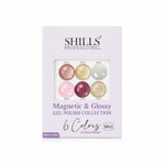 image, Shills Professional Magnetic &amp; Glossy Cat Eye Gel Polish Collection MG01 | 6 Colors (10ml Each)