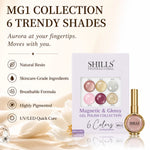 image, Shills Professional Magnetic &amp; Glossy Cat Eye Gel Polish Collection MG01 | 6 Colors (10ml Each)
