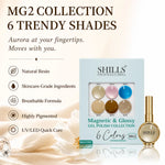 image, Shills Professional Magnetic &amp; Glossy Cat Eye Gel Polish Collection MG02 | 6 Colors (10ml Each)