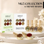 image, Shills Professional Magnetic &amp; Glossy Cat Eye Gel Polish Collection MG03 | 6 Colors (10ml Each)