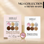 image, Shills Professional Magnetic &amp; Glossy Cat Eye Gel Polish Collection MG04 | 6 Colors (10ml Each)