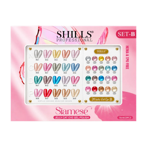 Shills Professional Siamese Jelly Cat Eye Gel Polish Set B – HEMA & TPO Free