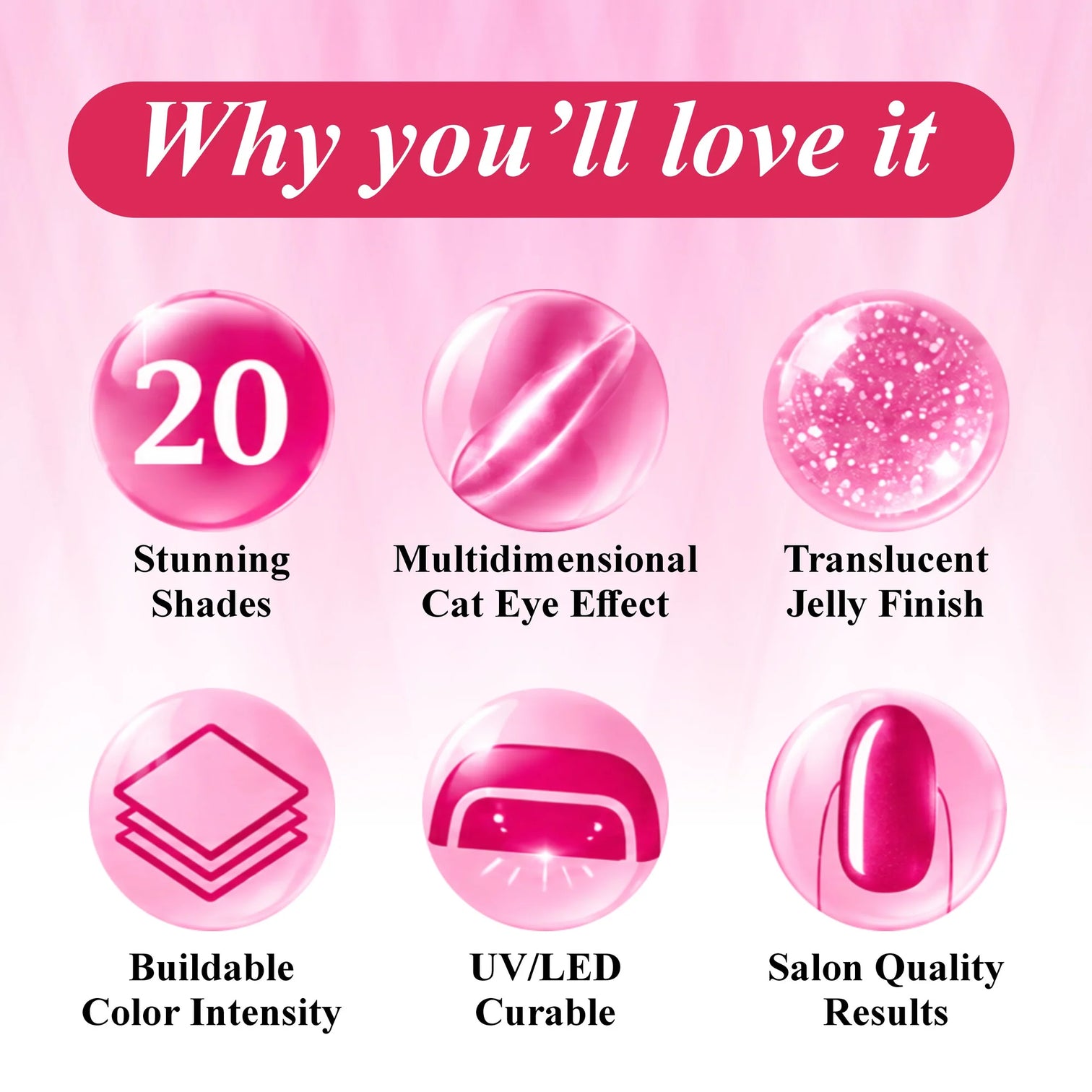 Shills Professional Siamese Jelly Cat Eye Gel Polish Set B – HEMA & TPO Free