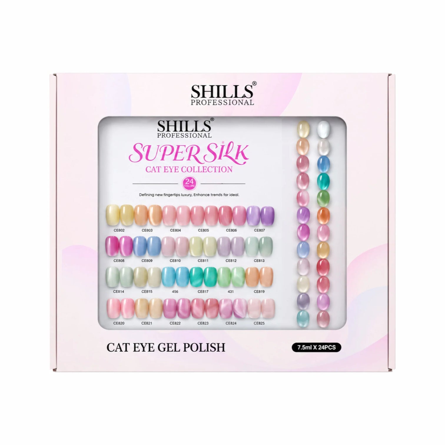 Shills Professional Super Silk Cat Eye Gel Polish Set – 24 Colors