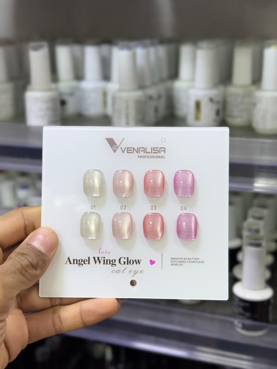 VENALISA Angel Wing Glow Cat Eye Gel Polish Collection – 4 Magnetic Jelly Shades