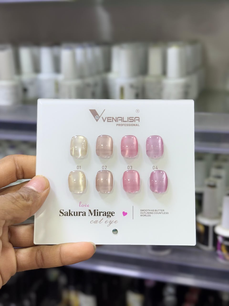 VENALISA Sakura Mirage Cat Eye Gel Polish Collection – 4 Magnetic Jelly Shades