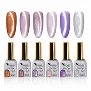 Venalisa Professional Cat Eye Gel Nail Polish Set VL-104B (6 Colors) | Magnetic UV/LED Soak Off Nail Gel Kit