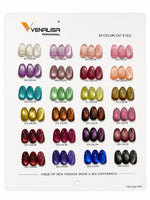 image, Venalisa Cat’s Eye Gel Nail Polish Set – 24 Colors | 15ml UV/LED Soak Off