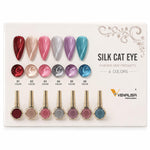 image, Venalisa Silk Cat Eye Gel Nail Polish Set – 6 Colors Magnetic Cat Eye Nail Gel | High Gloss Long Lasting Nail Art Gel