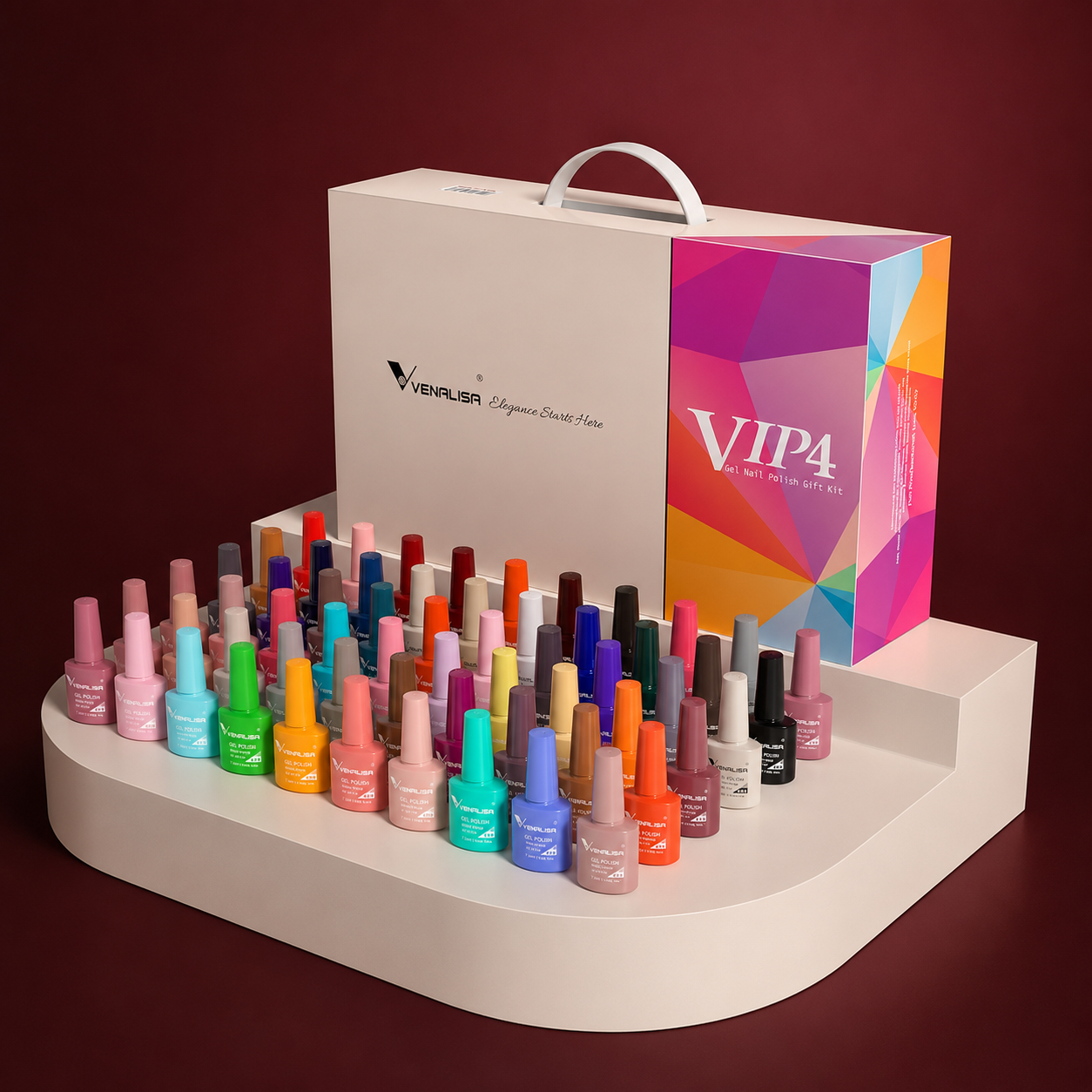 Venalisa VIP 4 Gel Polish Kit 60 Colors Hema Free (60+5)