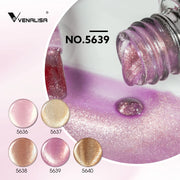 Venalisa Golden Cat Eye Gel Polish Set (10ML) – Luxury Shimmer Magnetic Effect | TPO Free & HEMA Free