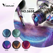 Venalisa Galaxy Cat Eye Gel Polish Set (10ML) – Color Shift Magnetic Effect | TPO Free & HEMA Free