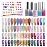 image, Venalisa 60 Colors Glitter &amp; Cat Eye Gel Polish Set (10ML) – Magnetic Nail Kit with DIY Color Display | TPO Free &amp; HEMA Free