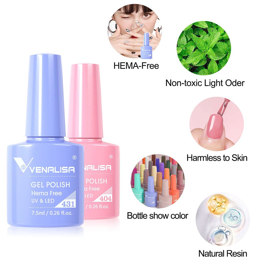Venalisa VIP 4 Gel Polish Kit 60 Colors Hema Free (60+5)