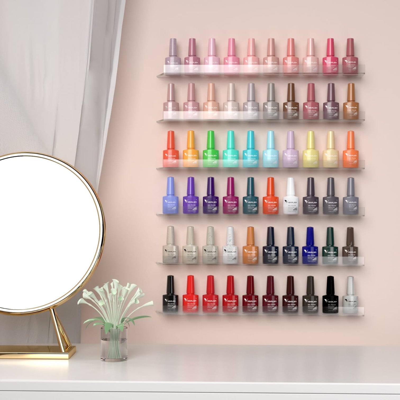 Venalisa VIP 4 Gel Polish Kit 60 Colors Hema Free (60+5)