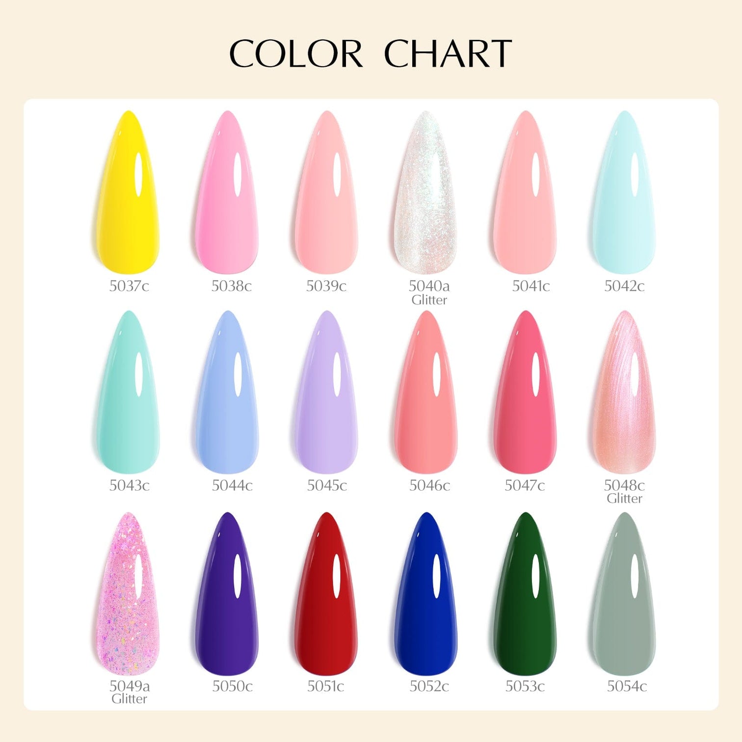 Venalisa V3 Gel Polish Set – 22 Pcs UV/LED Soak-Off Nail Kit with Color Card | 18 Gel Colors + Base, Top & Matte Coat + 60ML Refill Top Coat | 10ML Bottles