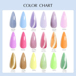 image, Venalisa V1 Gel Polish Set – 22 Pcs UV/LED Soak-Off Nail Kit with Color Card | 18 Gel Colors + Base, Top &amp; Matte Coat + 60ML Refill Top Coat | 10ML Bottles
