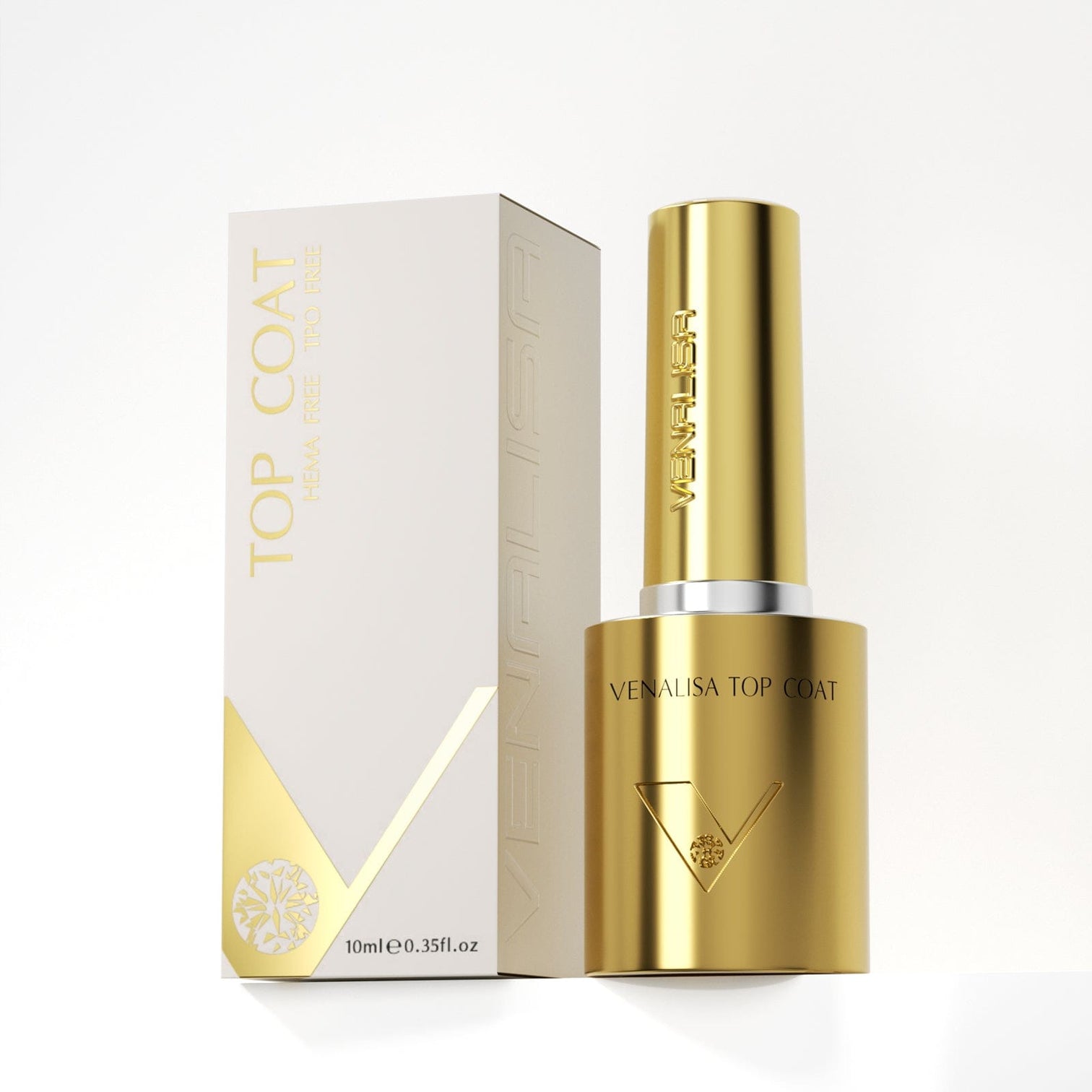 Venalisa Top Coat 10ML – HEMA & TPO Free | High Gloss, Long-Lasting UV/LED Soak-Off Gel Nail Finish