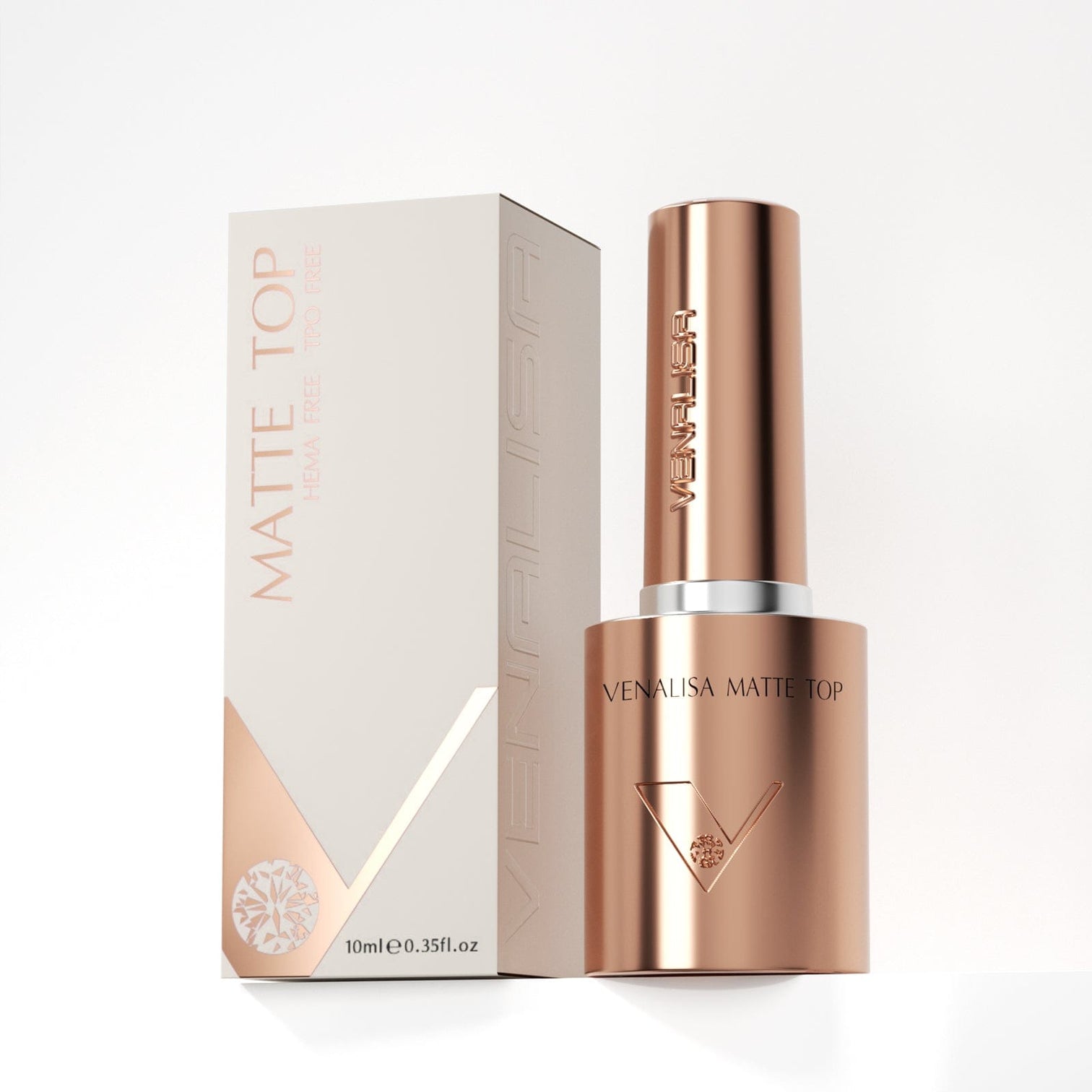 Venalisa Matte Top Coat 10ML – HEMA & TPO Free | Velvet Matte Finish UV/LED Soak-Off Gel for Sensitive Nails