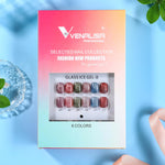 image, Venalisa Glass Ice Gel-B Nail Polish Set – 6 Sheer Glossy Jelly Shades | Translucent Gel Polish for UV/LED Soak-Off

