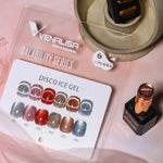 image, Venalisa Disco Ice Gel Cat Eye Nail Polish Set – 6 Glitter Shades | Reflective Gel Polish for UV/LED | High Shine Finish
