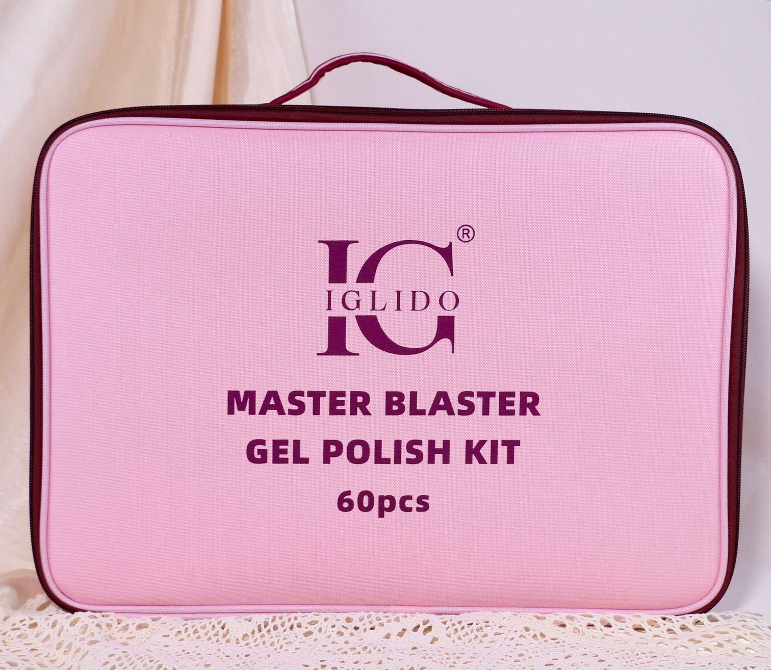 IGLIDO Master Blaster Gel Polish Kit – 60 Elegant Colors with Base Coat, Top Coat, Matte Coat & Free Vanity Bag | Professional Nail Art Set