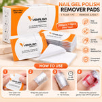 image, Venalisa Professional Gel Nail Polish Remover Pads – 200 + 4 Pcs Mild Type