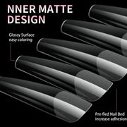 Queen Finger Short Almond Soft Gel Nail Tips – 600pcs, 12 Sizes