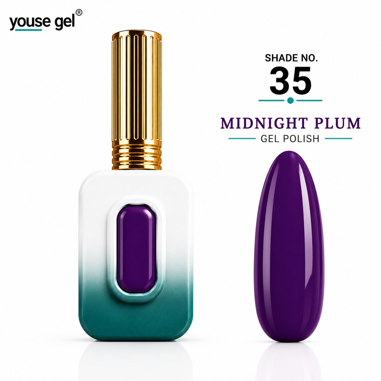 Youse Gel Midnight Plum Gel Polish – Shade 35