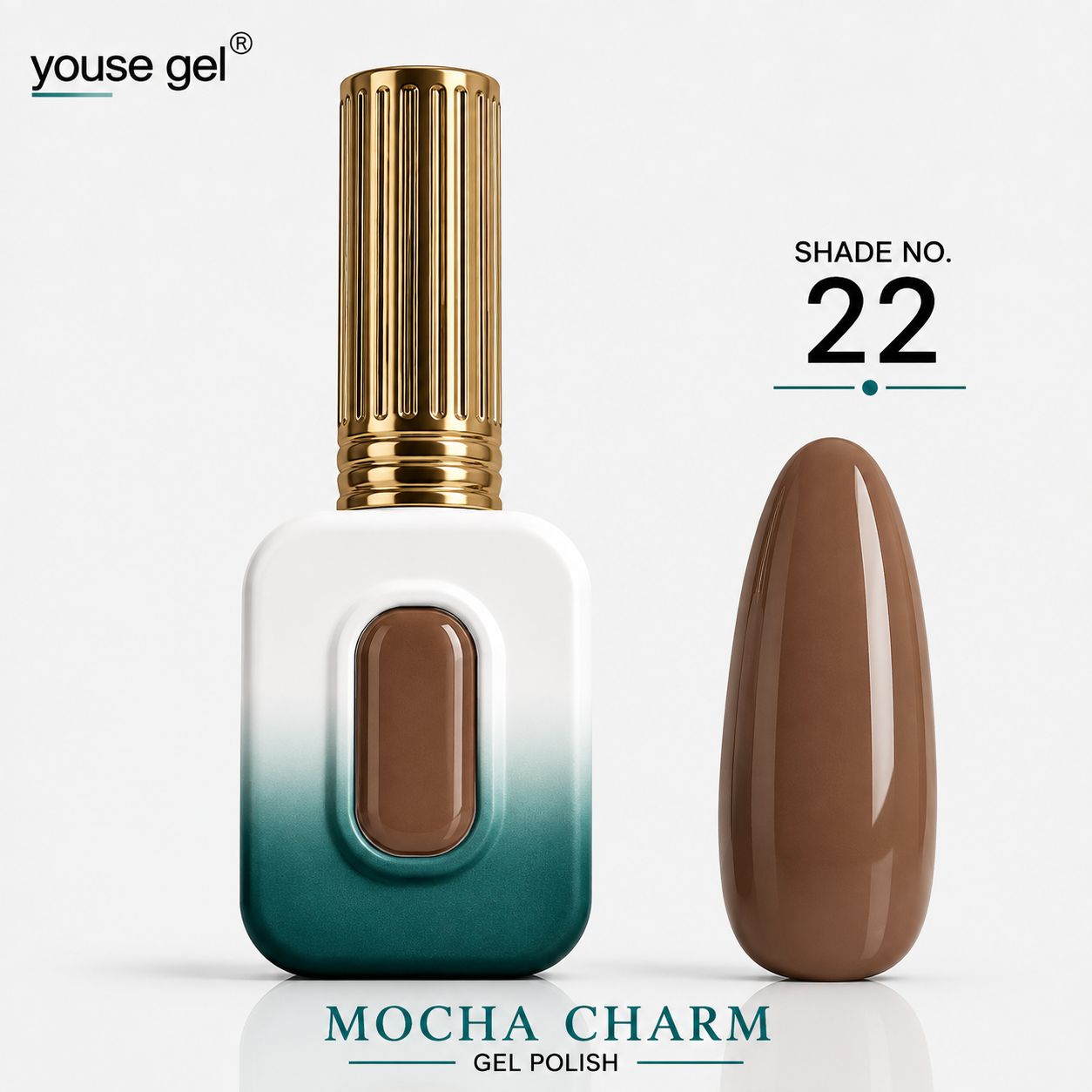 Youse Gel Mocha Charm Gel Polish – Shade 22