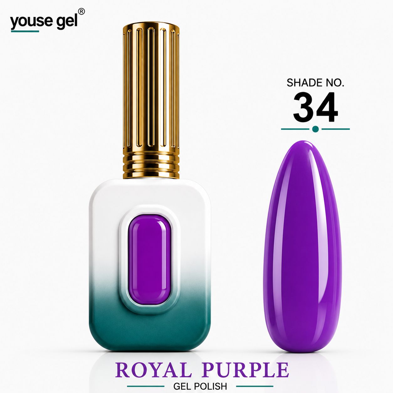 Youse Gel Royal Purple Gel Polish – Shade 34