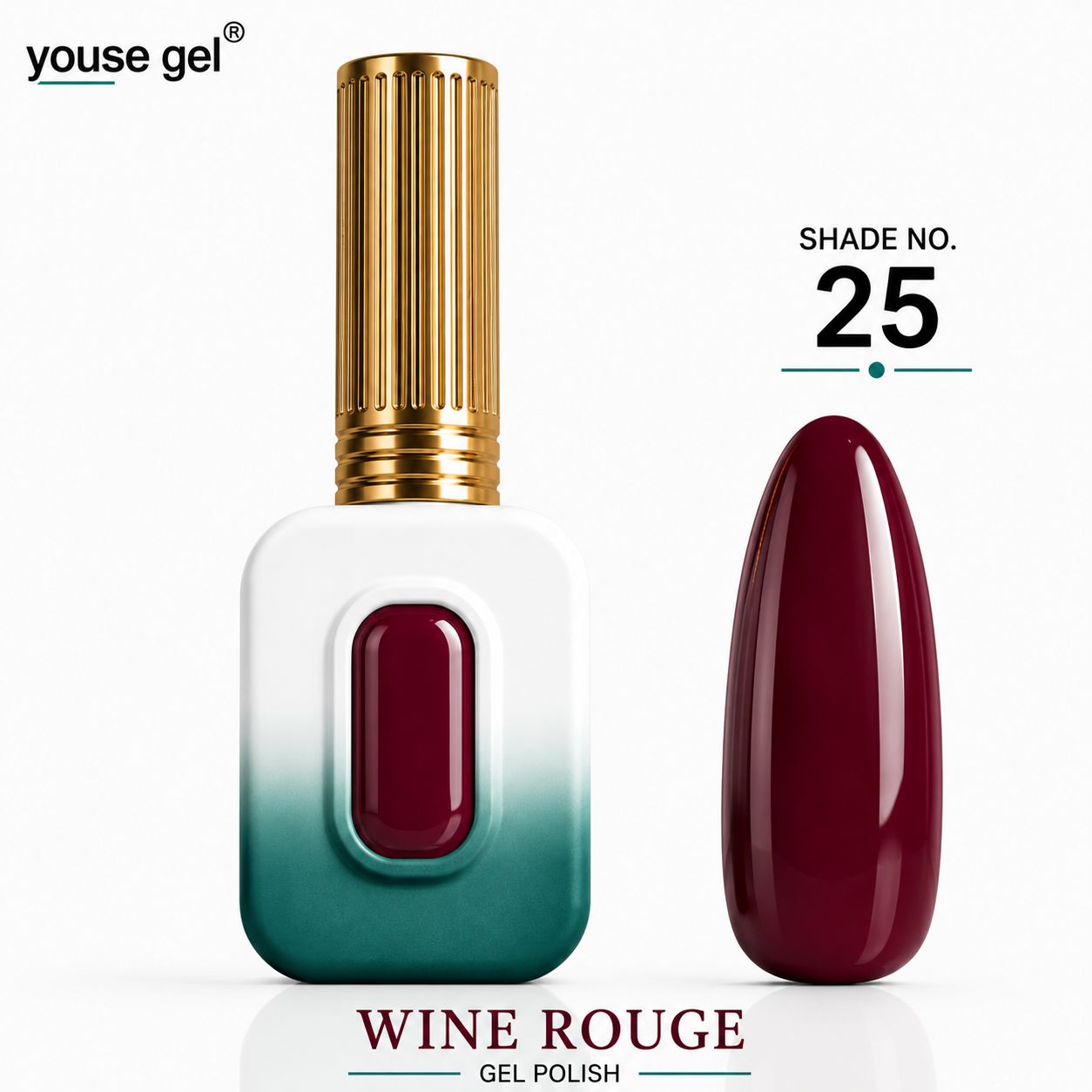 Youse Gel Wine Rouge Gel Polish – Shade 25