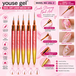 image, Youse Gel Nail Art Liner Brush Set – 5 Piece Fine Detail Brushes for Gel Polish &amp; Nail Designs