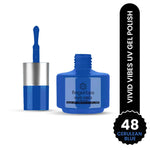 image, Fingertips Vivid Vibes Cerulean Blue UV Gel Polish (Shade 48) – Long-Lasting Soak-Off Gel Nail Color, 16ml